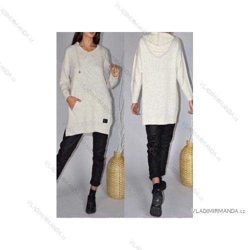 Mit Kapuze langärmliges mit Kapuze Kleid (uni s / m) IMWG20112