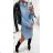 Kleid mit 3/4 Ärmeltasche für Damen (uni sl) ITALIAN Fashion IM3181746