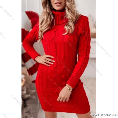 Kleid mit 3/4 Ärmeltasche für Damen (uni sl) ITALIAN Fashion IM3181746
