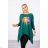 Erweitertes Tunika-Kleid für Damen (XL / 2XL ONE SIZE) ITALIAN FASHION KSI-9006/DR pink 2XL / 3XL EINE GRÖSSE