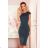 301-3 TAMARA Elegant midi dress with belt - green