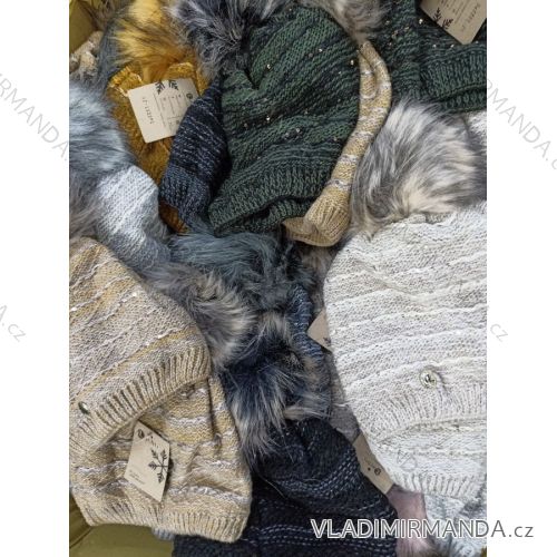 Wintermütze mit Pompon Damen (ONE SIZE) WROBI PVB21104142