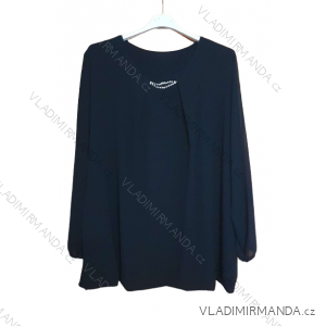 Tunika / Bluse Langarm Damen Oversized (3XL / 4XL ONE SIZE) ITALIAN FASHION IMWQ2191650