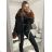 Jacke Winterjacke mit Kapuze und Fell Damen Übergröße (46-54) POLISH FASHION BLI19YP-18057-12