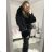 Jacke Winterjacke mit Kapuze und Fell Damen Übergröße (46-54) POLISH FASHION BLI19YP-18057-12