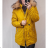 Damen Oversized Winterjacke (5XL-9XL) POLISH FASHION HKW21964 3XL <p>Gelb</p>
