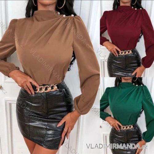 Kleid mit 3/4 Ärmeltasche für Damen (uni sl) ITALIAN Fashion IM3181746