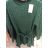 Damen Pullover Lang Langarm Strickkleid (L / XL ONE SIZE) ITALIAN FASHION IM721314