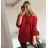 Svetr oversize pletený netopýří dlouhý rukáv s přívěškem dámský (L/XL ONE SIZE) ITALSKá MODA IM321535/DR schwarz L/XL one size