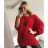 Svetr oversize pletený netopýří dlouhý rukáv s přívěškem dámský (L/XL ONE SIZE) ITALSKá MODA IM321535/DR schwarz L/XL one size