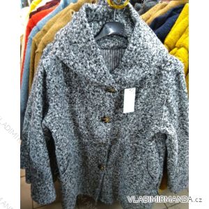 Kabát flaušový beránek s kapucí dámský (M/L ONE SIZE) ITALSKá MóDA IM321564