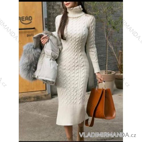 Kleid mit 3/4 Ärmeltasche für Damen (uni sl) ITALIAN Fashion IM3181746