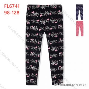 Lange Leggings für Kinder (98-128 / schwarz) KUGO M0185