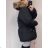Damen Oversized Winterjacke (5XL-9XL) POLISH FASHION HKW21964 dunkelblau 4XL