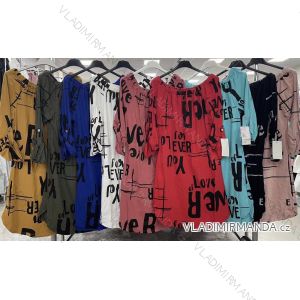 Kleid mit 3/4 Ärmeltasche für Damen (uni sl) ITALIAN Fashion IMWD20527