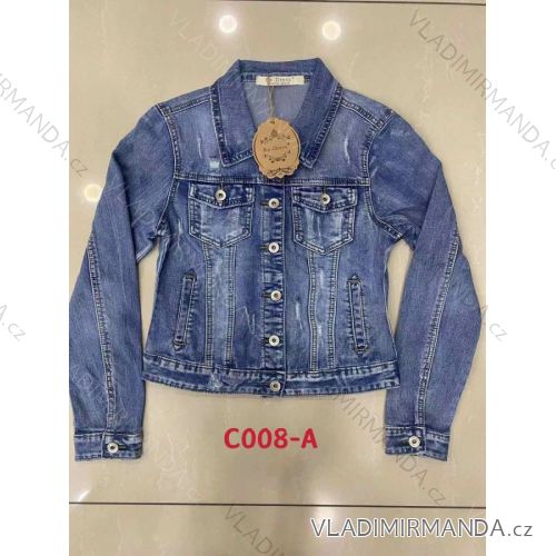 Jeansjacke Oversize Damen (xs-l) italienische Mode IMT19040