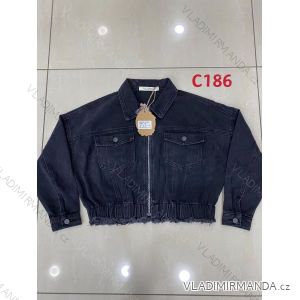 Jeansjacke Oversize Damen (xs-l) italienische Mode IMT19040