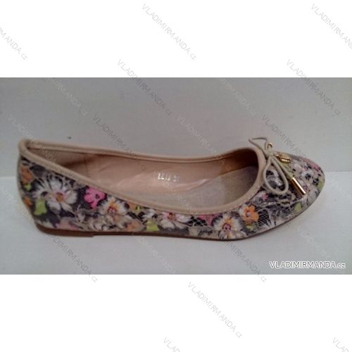 Ballerinas mit Welpenmädchen aus Leder-Leinen (36-41) 8309-B3