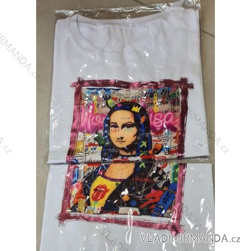 T-Shirt Kurzarm Frauen (UNI S-M) ITALIENISCHE MODE IMM20330