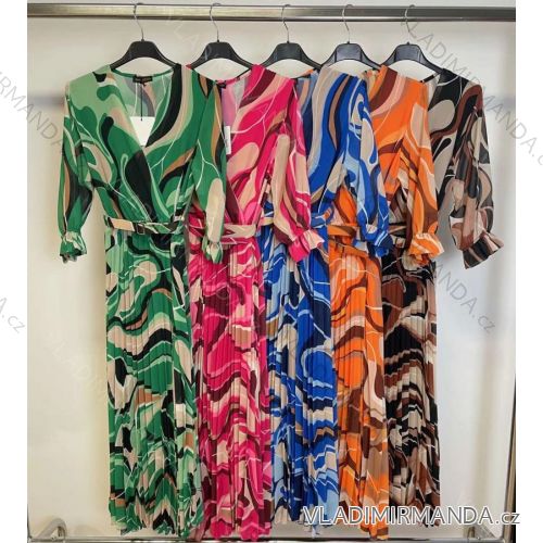 Elegantes Langarmkleid Damen (S / M.ONE SIZE) ITALIAN FASHION IMM211302