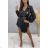 Elegantes Langarmkleid Damen (S / M.ONE SIZE) ITALIAN FASHION IMM211302