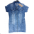 Denim Kurzarm Kleid Damen (s-xl) GOURD MA120GD6047-J