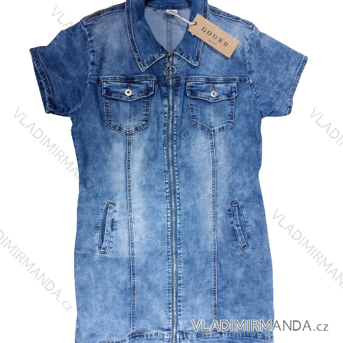 Denim Kurzarm Kleid Damen (s-xl) GOURD MA120GD6047-J