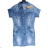 Denim Kurzarm Kleid Damen (s-xl) GOURD MA120GD6047-J 3XL blau