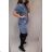 Denim Kurzarm Kleid Damen (s-xl) GOURD MA120GD6047-J 3XL blau