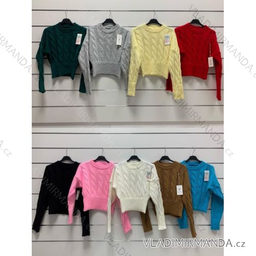 Bluse Langarm mit Rüschen Frauen (UNI S / L) ITALIAN FASHION IMWG20113