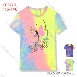 T-Shirt Kurzarm Kinder Mädchen (116-146) KUGO S3227
