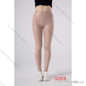 Lange Leggings DAMENLEDER (UNI S-M) ITALIENISCHE MODE IMM20FD3063
