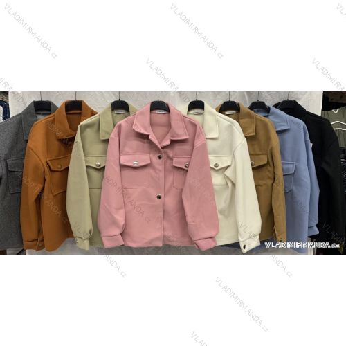 Kabátek jarní slabý dámský (S/M ONE SIZE) ITALSKÁ MÓDA IMWG22217