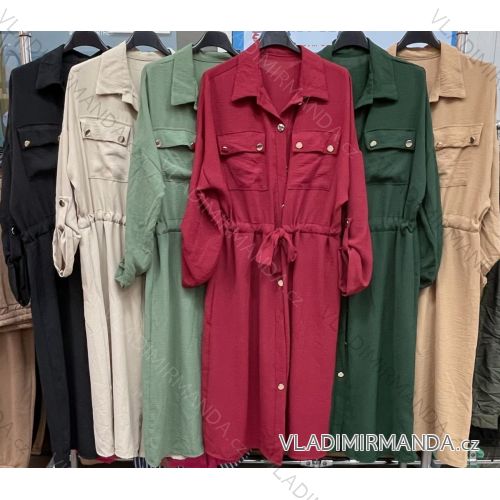 Mit Kapuze langärmliges mit Kapuze Kleid (uni s / m) IM2191956