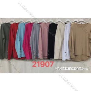 Kleid mit 3/4 Ärmeltasche für Damen (uni sl) ITALIAN Fashion IM3181746