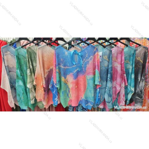Kleid mit 3/4 Ärmeltasche für Damen (uni sl) ITALIAN Fashion IM3181746