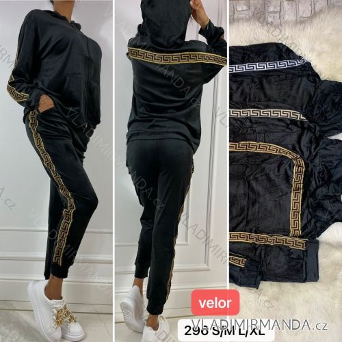 Set lange Jogginghosen und langärmliges Sweatshirt für Frauen (UNI S / XL) TURKISH FASHION TMWL209958