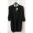 Damen Langarm Tunika Verlängert (L / XL ONE SIZE) ITALIAN FASHION IMD211117 schwarz