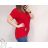 Klassisches Kurzarmkleid Damen (uni s-l) ITALIENISCHES MODA IMC20206