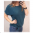 Tunika Kurzarm Frauen (uni s-l) ITALIAN FASHION IMD20123 M / L Kerosin