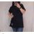 T-Shirt Kurzarm Damen (uni l-2xl) ITALIENISCHE Mode IM11736