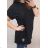 T-Shirt Kurzarm Damen (uni l-2xl) ITALIENISCHE Mode IM11736