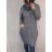 Sommerkleid 3/4 langarm Damen (uni xl / 2xl) ITALIAN FASHION IM821014