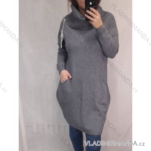 Sommerkleid 3/4 langarm Damen (uni xl / 2xl) ITALIAN FASHION IM821014