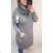Sommerkleid 3/4 langarm Damen (uni xl / 2xl) ITALIAN FASHION IM821014