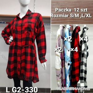 Hemdbluse 3/4 Ärmel (UNI XL-3XL) ITALIENISCHE MODA IM420486