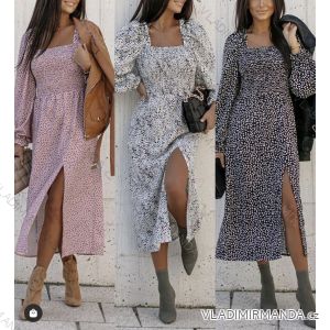 Kleid mit 3/4 Ärmeltasche für Damen (uni sl) ITALIAN Fashion IMWD20527