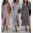 Kleid mit 3/4 Ärmeltasche für Damen (uni sl) ITALIAN Fashion IMWD20527