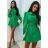 Kleid mit 3/4 Ärmeltasche für Damen (uni sl) ITALIAN Fashion IMWD20527