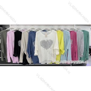 Kleid mit 3/4 Ärmeltasche für Damen (uni sl) ITALIAN Fashion IMWD20527